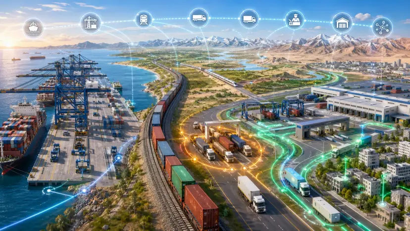 Last-Mile Interface Bottlenecks and Collaborative Optimization Mechanisms in Seaport–Dry Port Multimodal Transport Systems: Evidence from the Ningbo–Zhoushan–Tashkent Corridor