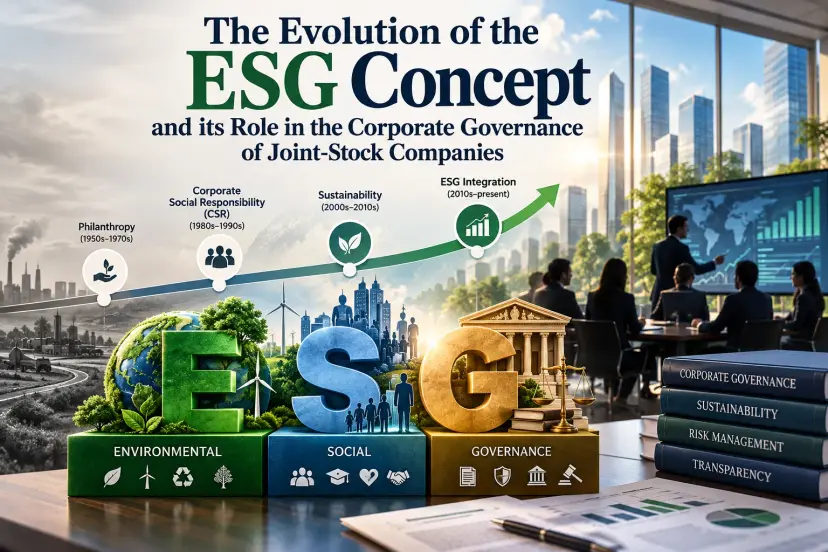 The evolution of the esg concept and its role in the corporate governance of joint-stock companies