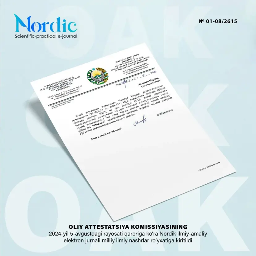 "Nordik" electronic magazine is on the SAC list!